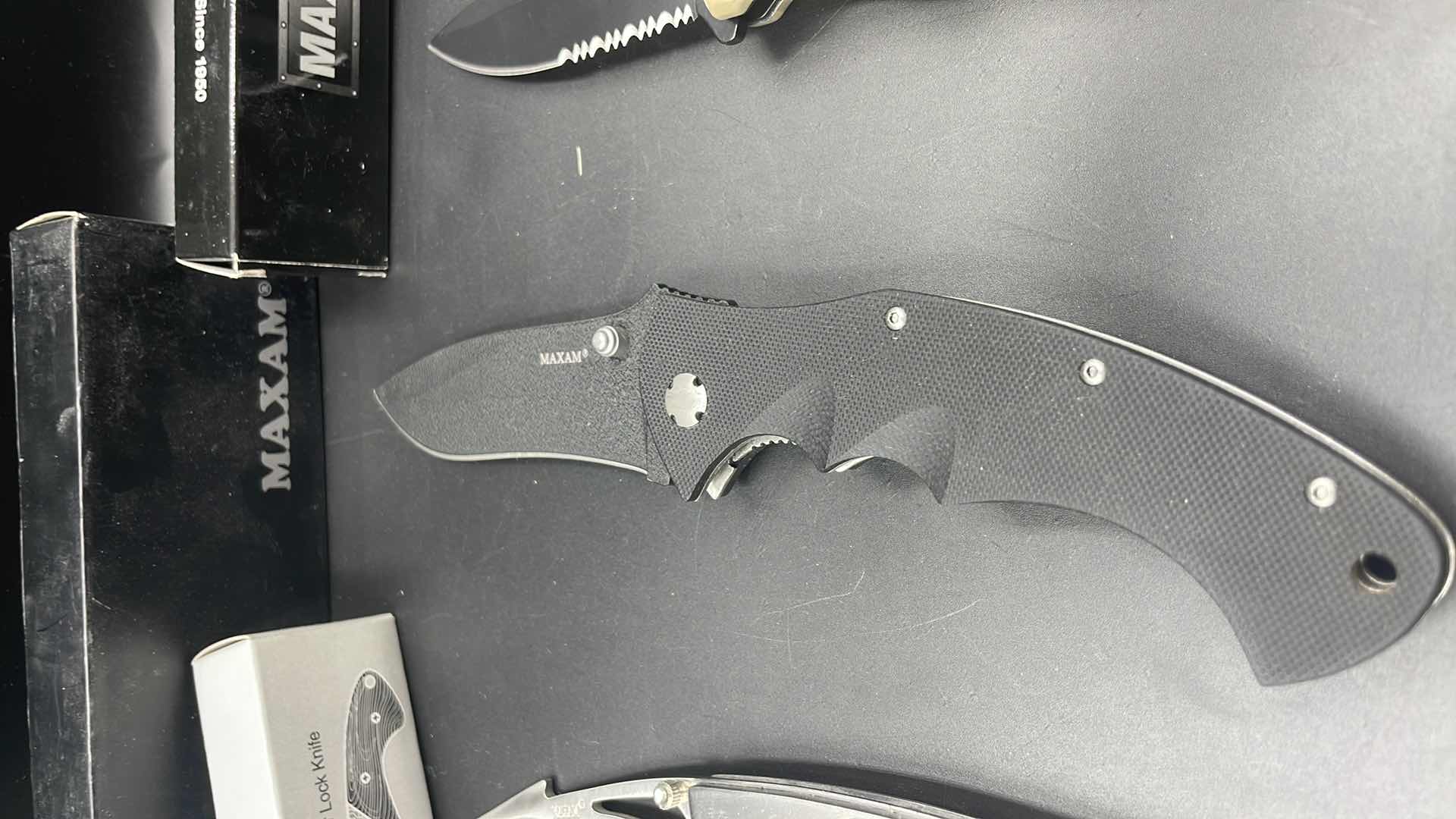 Photo 1 of 3 PC MAXAM FOLDABLE KNIFE SET
