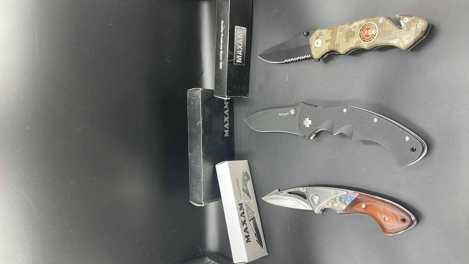 Photo 1 of 3 PC MAXAM FOLDABLE KNIFE SET