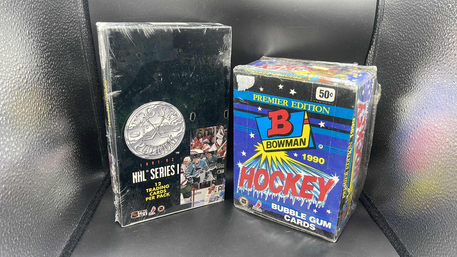 Photo 1 of 2 FACTORY SEALED NHL 1990 BOWMAN & 1991 PROSET TRADING CARDS