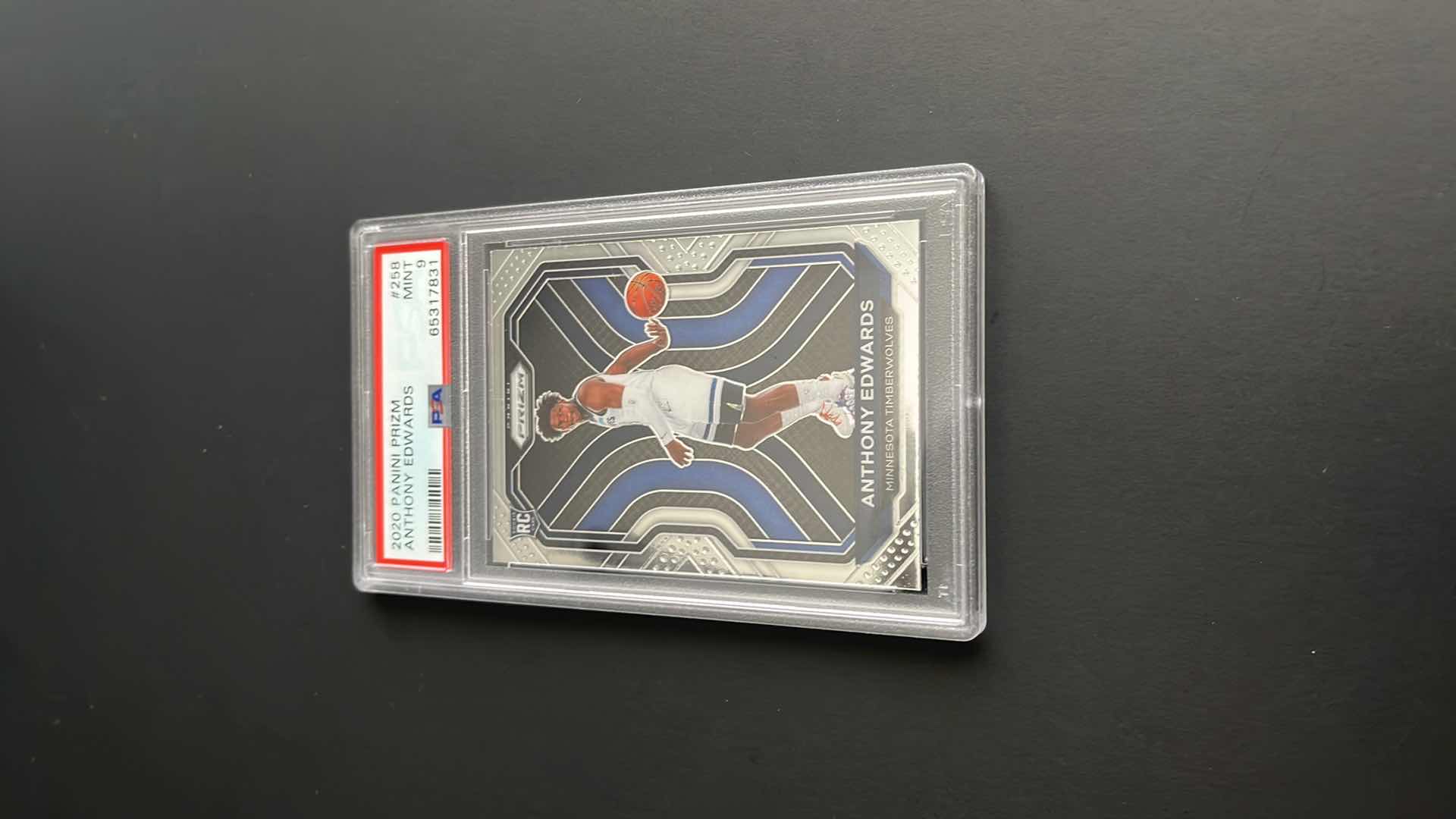 Photo 4 of 2020 ANTHONY EDWARDS PANINI SILVER PRIZM ROOKIE CARD 258 RATED 9