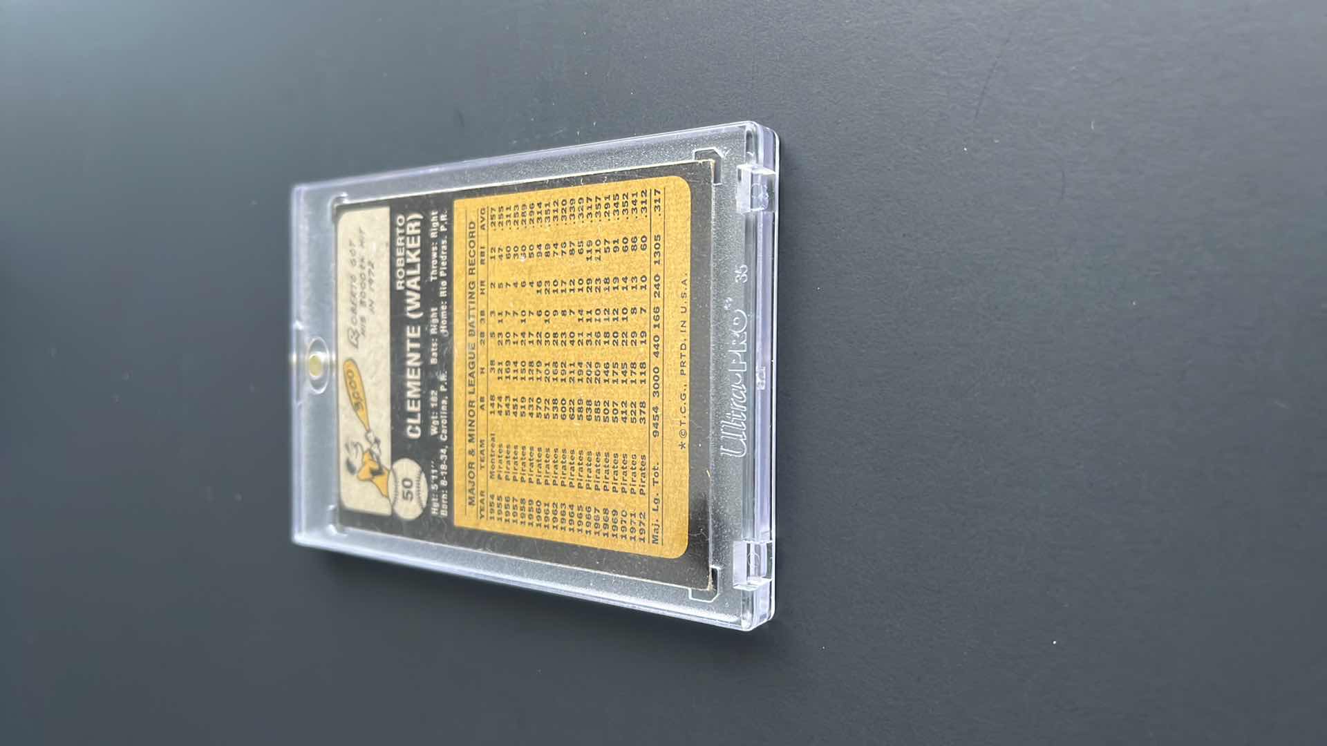 Photo 1 of 1973 ROBERTO CLEMENTE TOPPS CARD 50