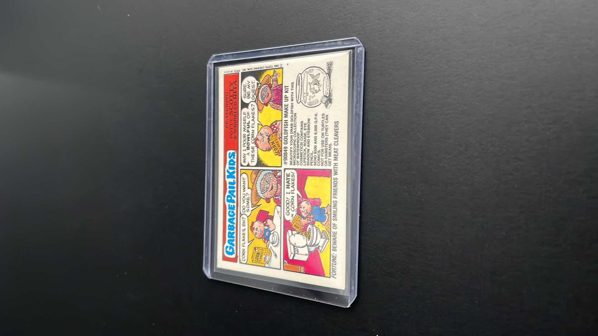 Photo 3 of 1986 GARBAGE PAIL KIDS JOEL HOLE TOPPS CARD 208A