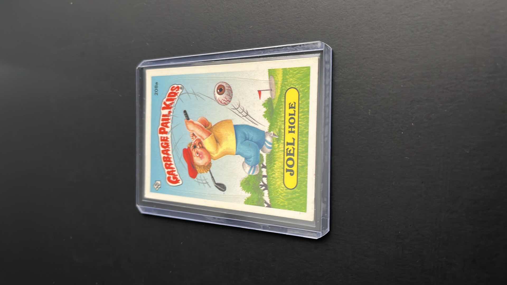 Photo 1 of 1986 GARBAGE PAIL KIDS JOEL HOLE TOPPS CARD 208A