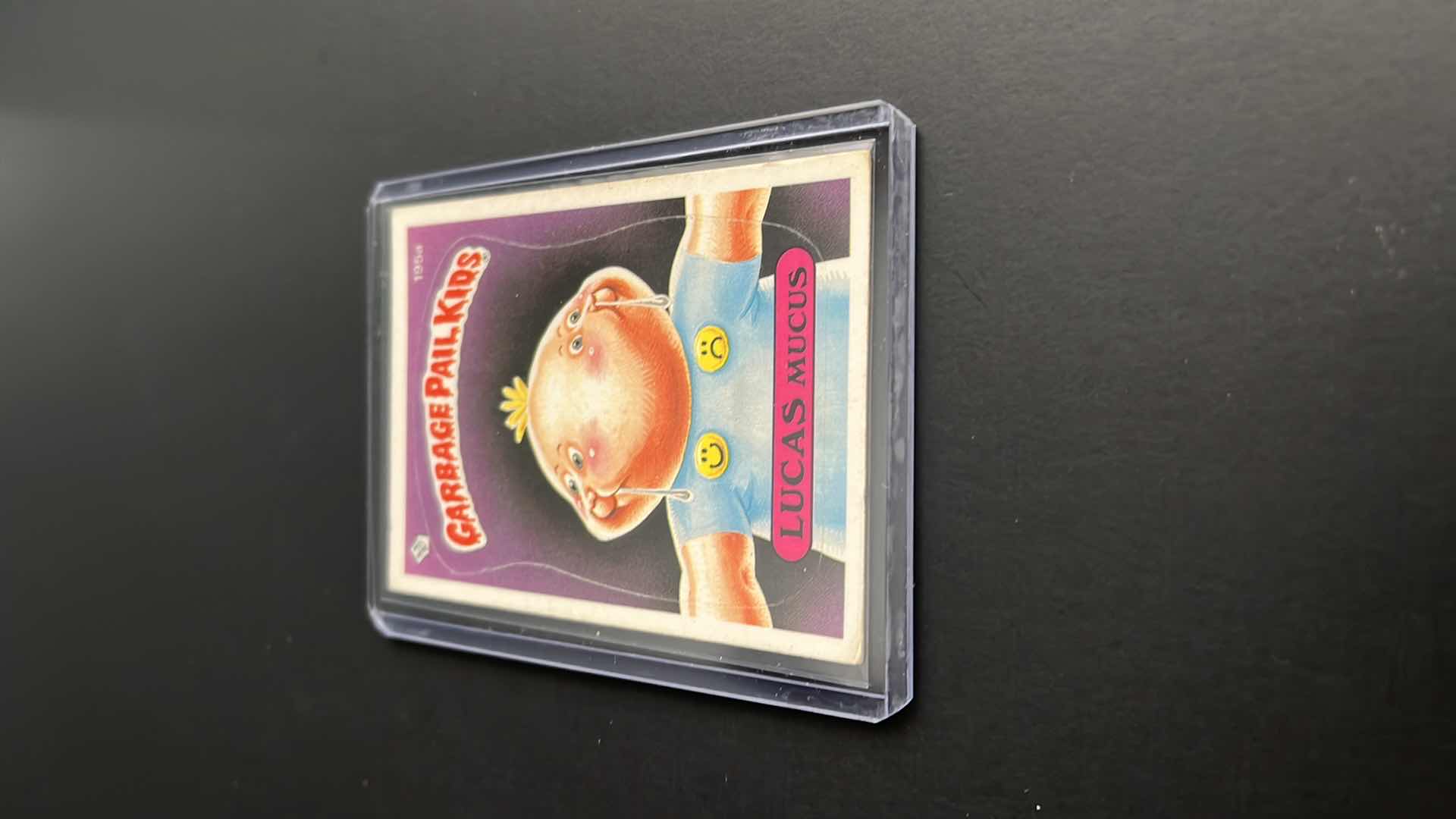 Photo 1 of 1986 GARBAGE PAIL KIDS LUCAS MUCUS TOPPS CARD 195