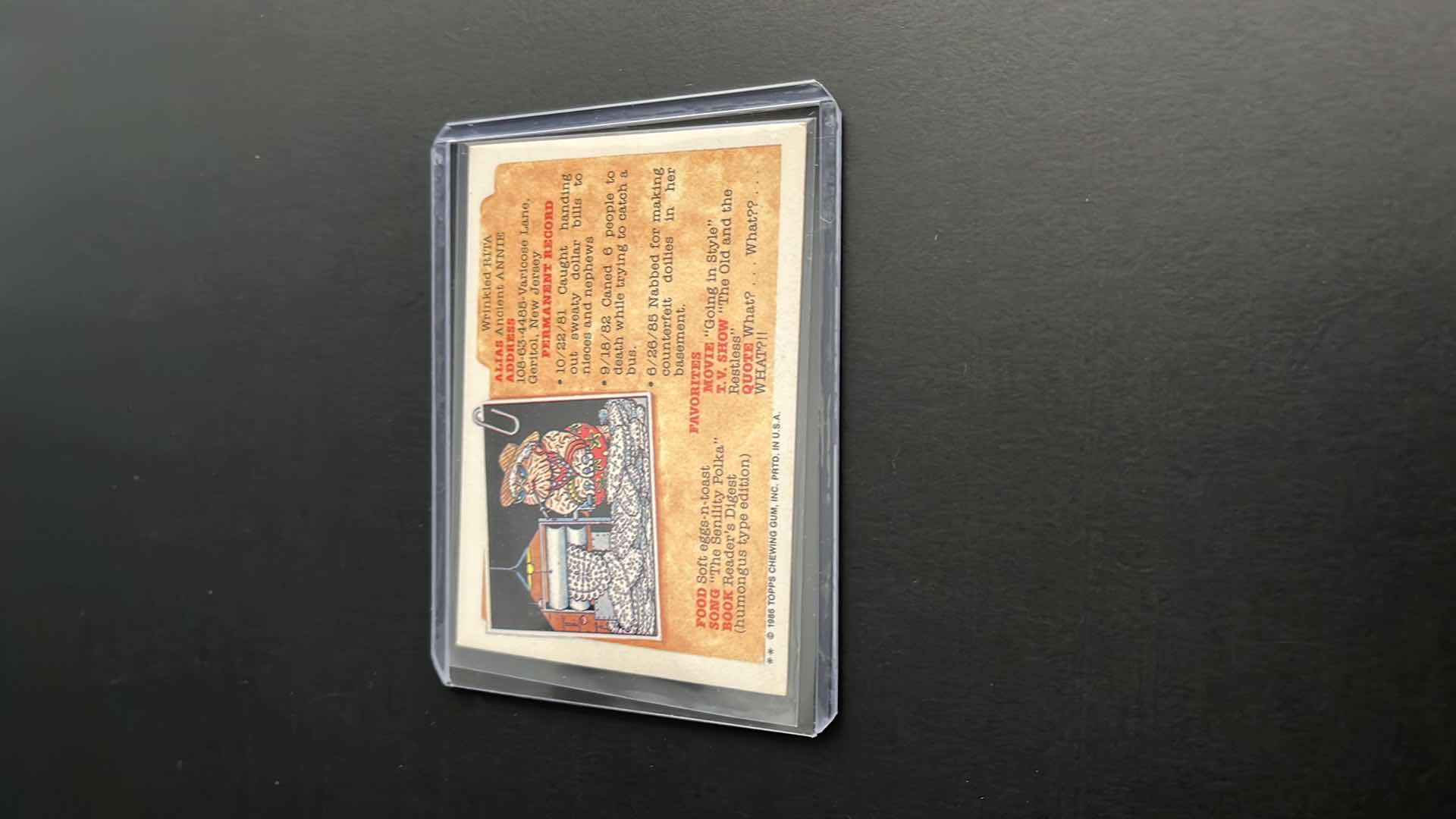 Photo 1 of 1986 GARBAGE PAIL KIDS CLARK CANT #172b TOPPS