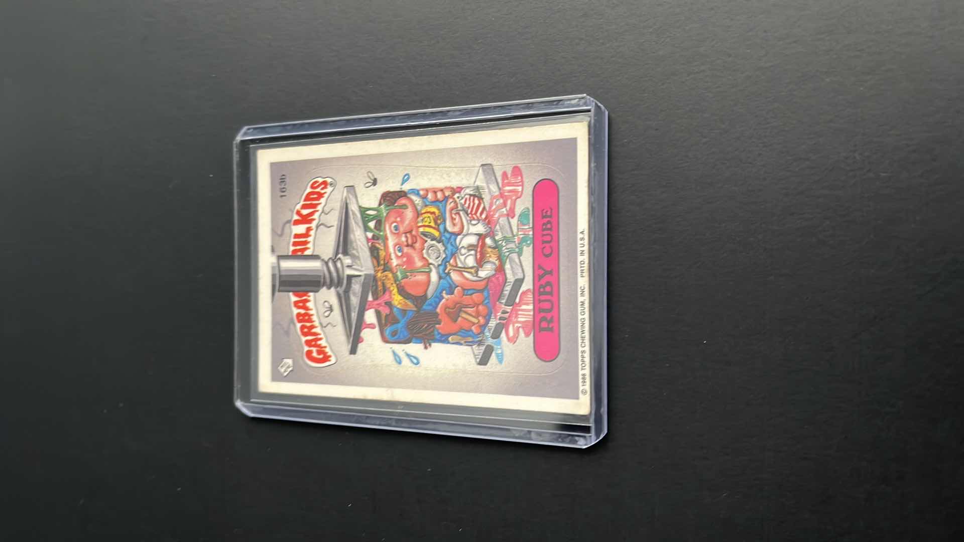 Photo 1 of 1986 GARBAGE PAIL KIDS RUBY CUBE TOPPS CARD 163