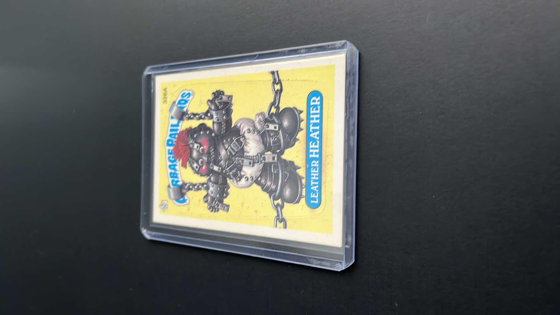 Photo 2 of 1987 GARBAGE PAIL KIDS LEATHER HEATHER TOPPS CARD 326A
