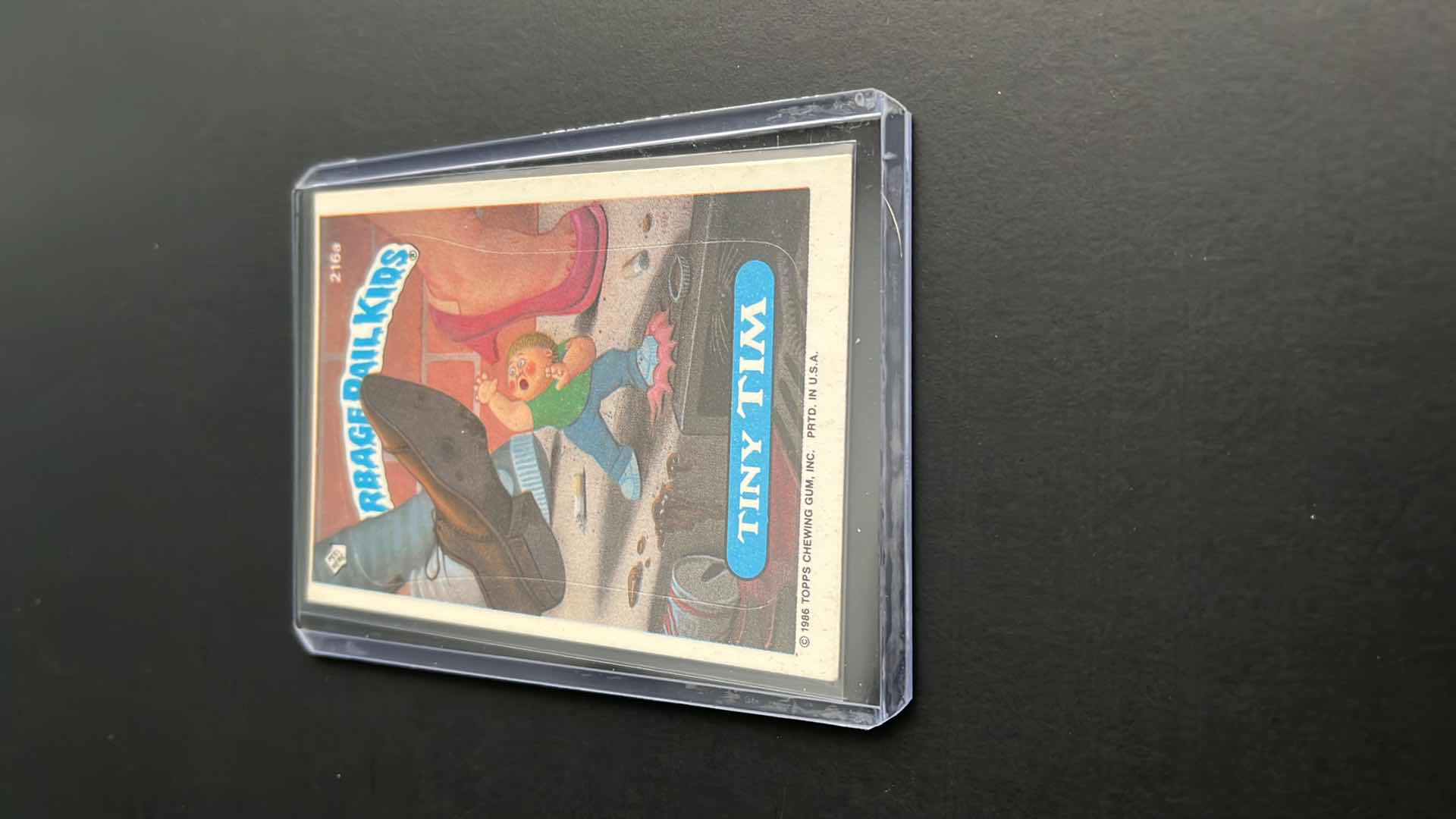 Photo 1 of 1986 GARBAGE PAIL KIDS TINY TIM TOPPS 216A