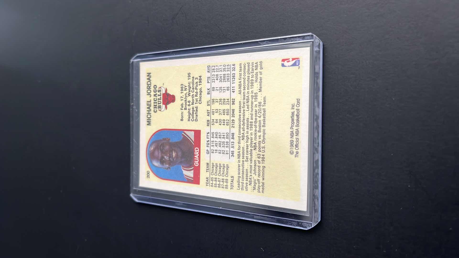 Photo 2 of 1989 MICHAEL JORDAN NBAHOOPS CARD 200