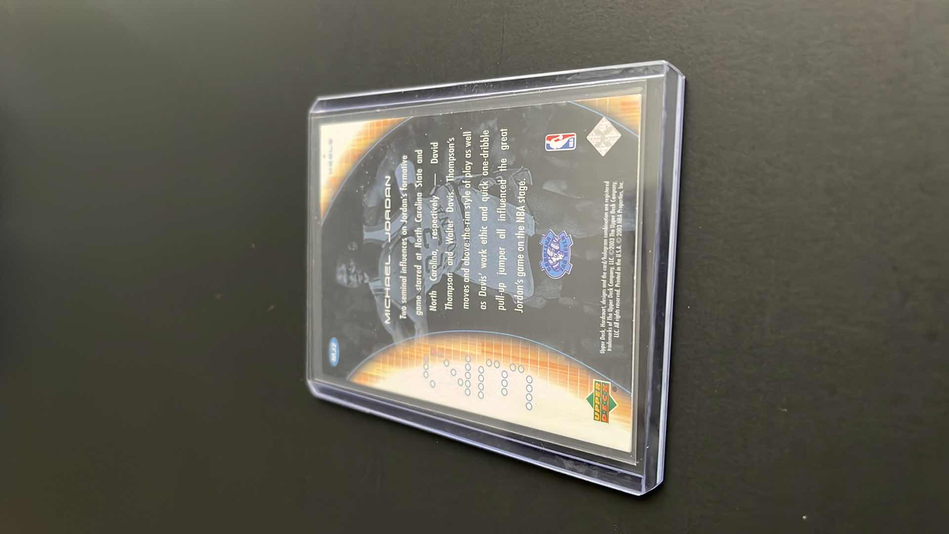 Photo 1 of 2003 MICHAEL JORDAN HEART OF A CHAMPION UPPER DECK CARD MJ32