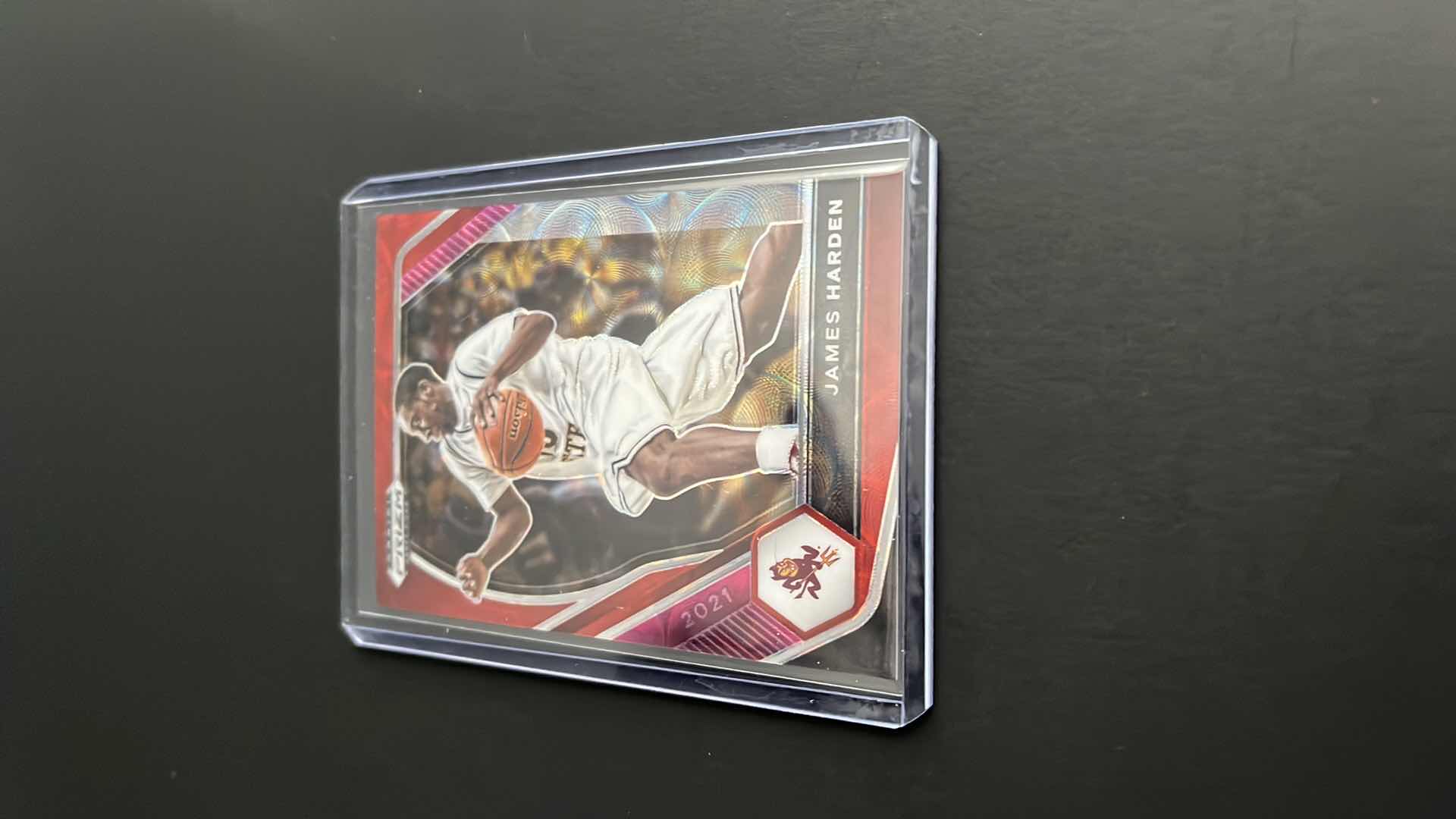 Photo 1 of 2021 JAMES HARDEN PANINI RED SCOPE PRIZM CARD 53