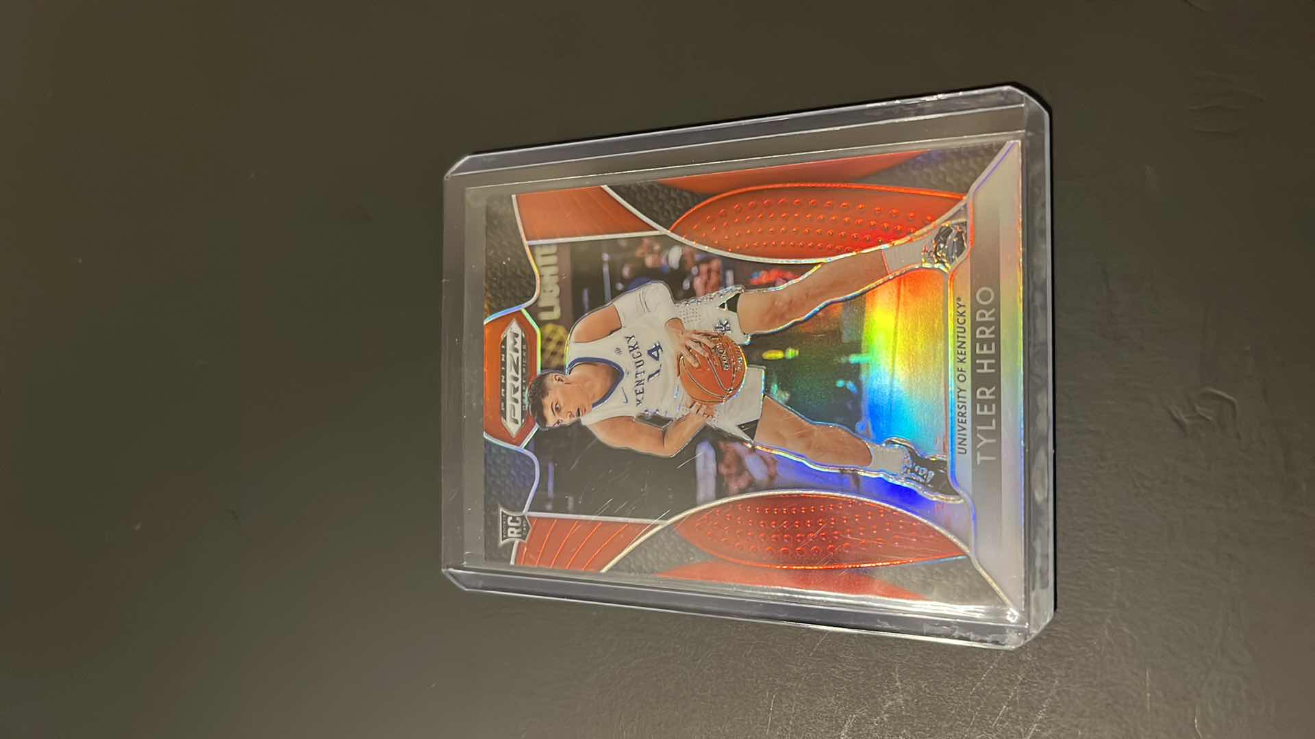 Photo 1 of 2019 TYLER HERRO PANINI PRIZM ORANGE ROOKIE CARD 79