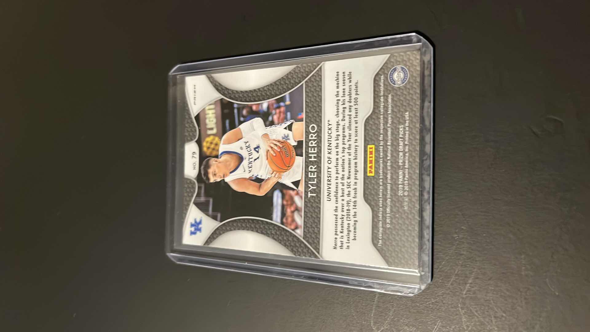 Photo 1 of 2019 TYLER HERRO PANINI PRIZM ORANGE ROOKIE CARD 79