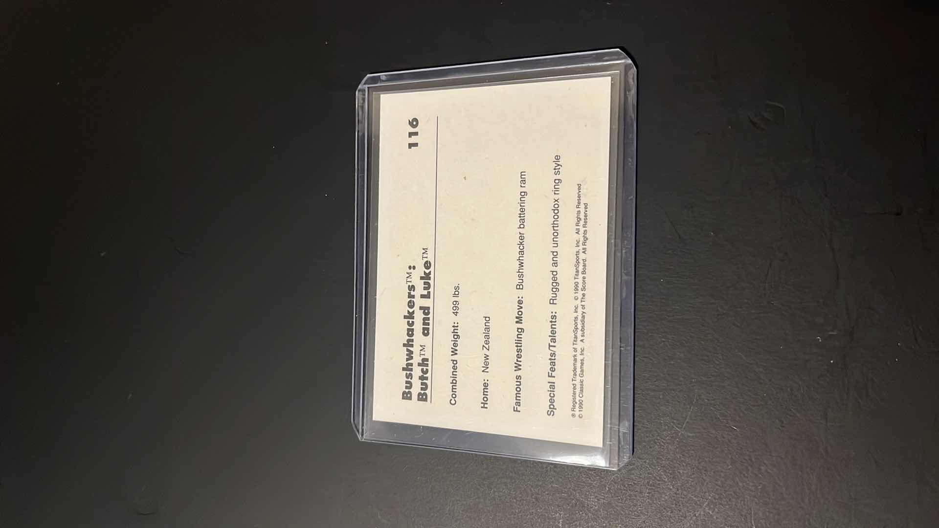 Photo 1 of 1990 BUSHWHACKERS BUTCH & LUKE  #116 CLASSIC GAMES CARD