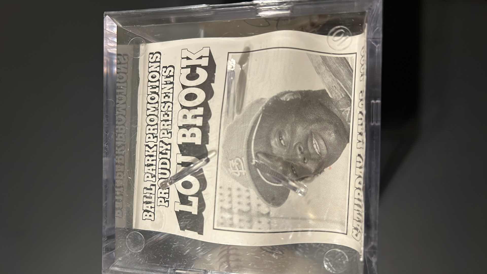 Photo 1 of 1959 LOU BROCK CHICAGO CUBS AUTOGRAPHED BASEBALL