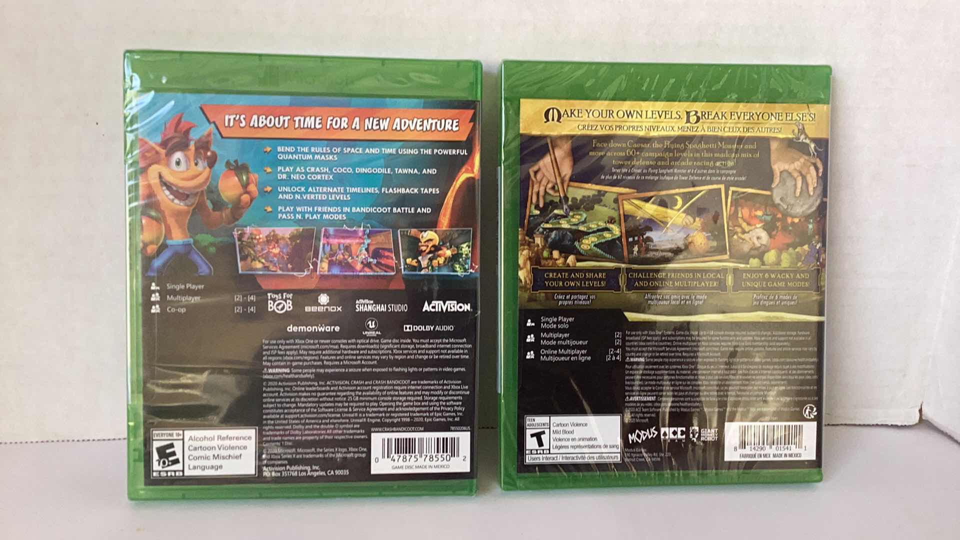 Photo 1 of 2 NEW X-BOX GAMES: CRASH BANDICOOT 4 AND ROCK OF AGES III