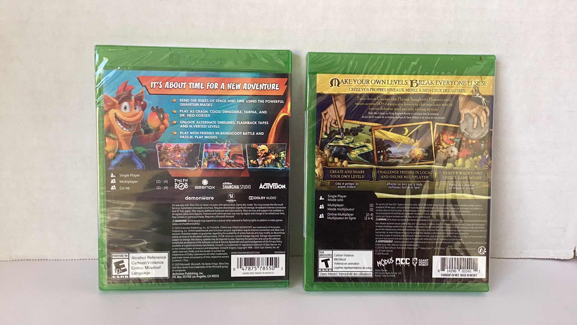 Photo 1 of 2 NEW X-BOX GAMES: CRASH BANDICOOT 4 AND ROCK OF AGES III