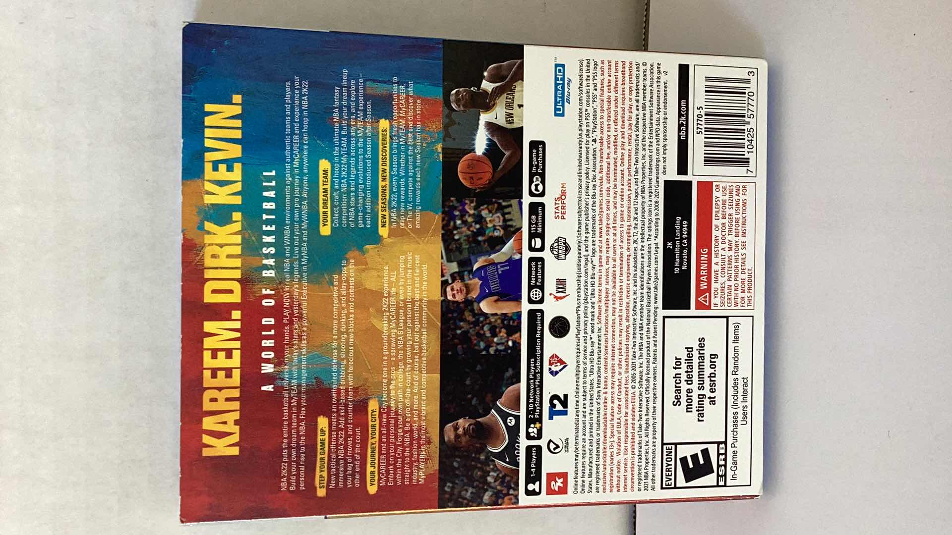 Photo 1 of PS5 GAME NBA 75th ANNIVERSARY EDITION