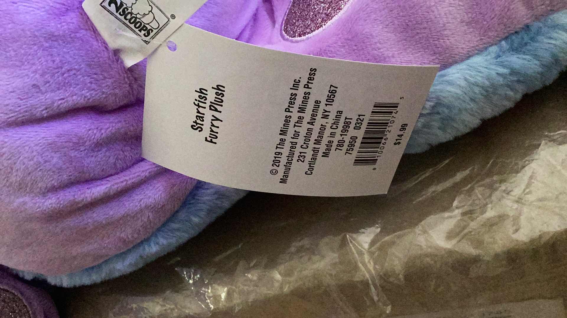 Photo 1 of NEW 3 PCS STARFISH FURRY PLUSH TOYS