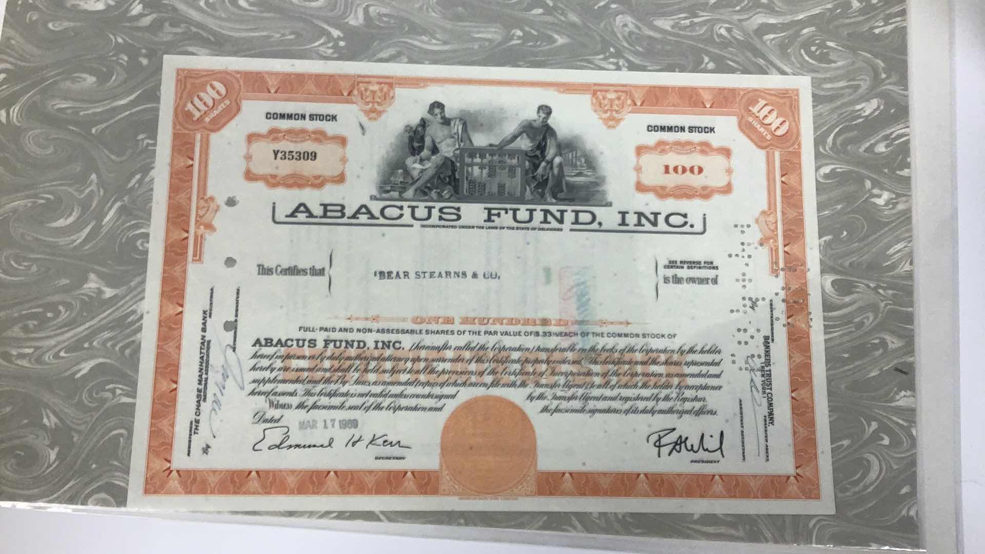 Photo 4 of FRANKLIN MINT, VINTAGE ABACUS AND RAYETTE-FABERGE INC 100 SHARES