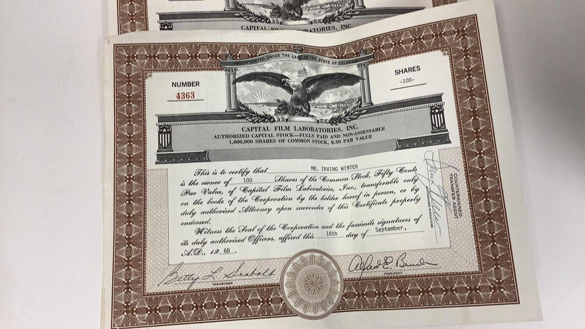 Photo 1 of 5 VINTAGE ASSORTED COMPANIES SHARES