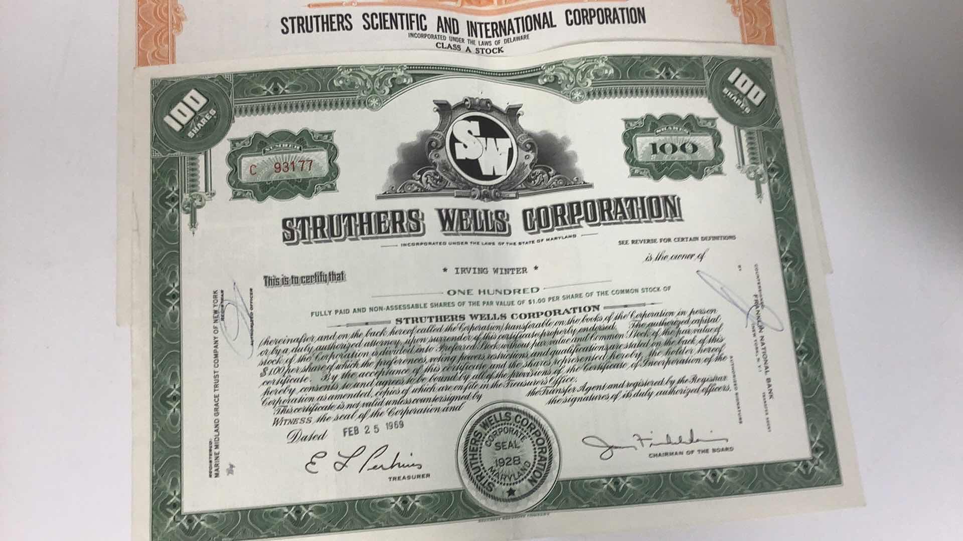 Photo 5 of 5 VINTAGE ASSORTED COMPANIES SHARES