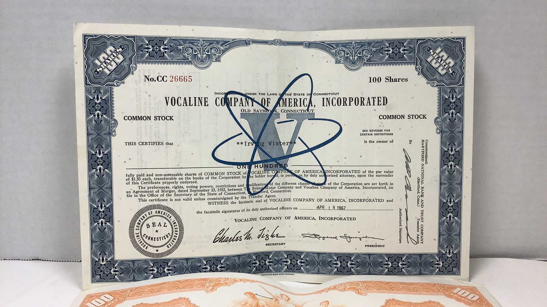 Photo 1 of 5 VINTAGE ASSORTED COMPANIES SHARES