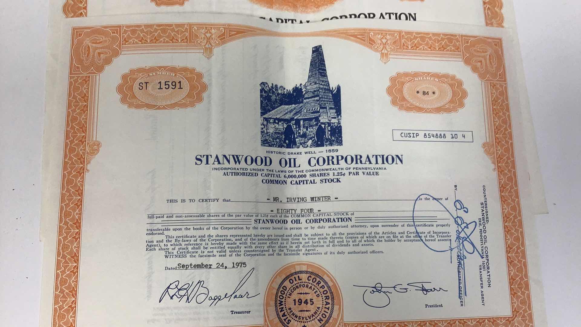 Photo 3 of 5 VINTAGE ASSORTED COMPANIES SHARES