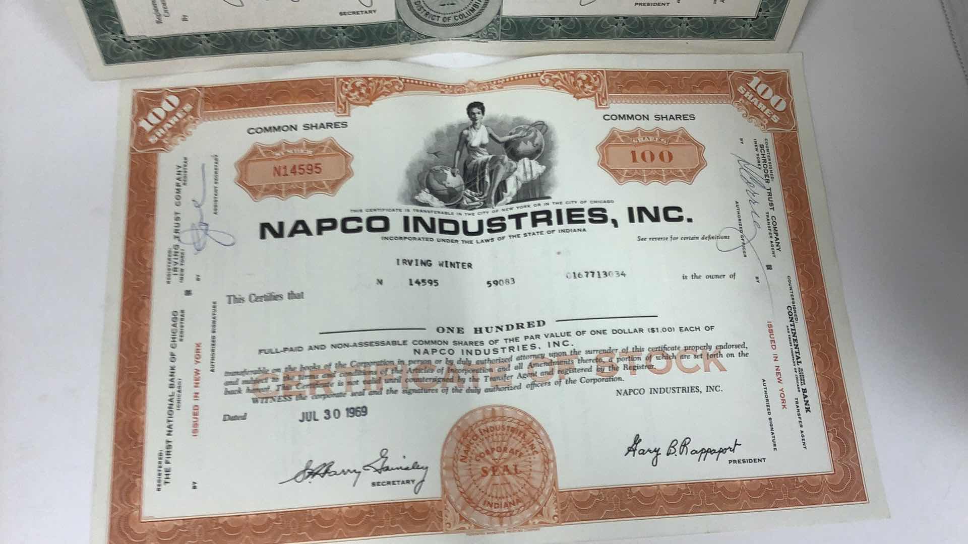 Photo 6 of 5 VINTAGE ASSORTED COMPANIES SHARES