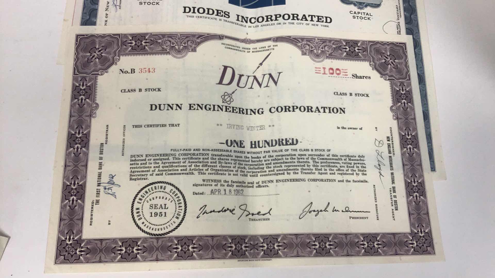 Photo 4 of 5 VINTAGE ASSORTED COMPANIES SHARES