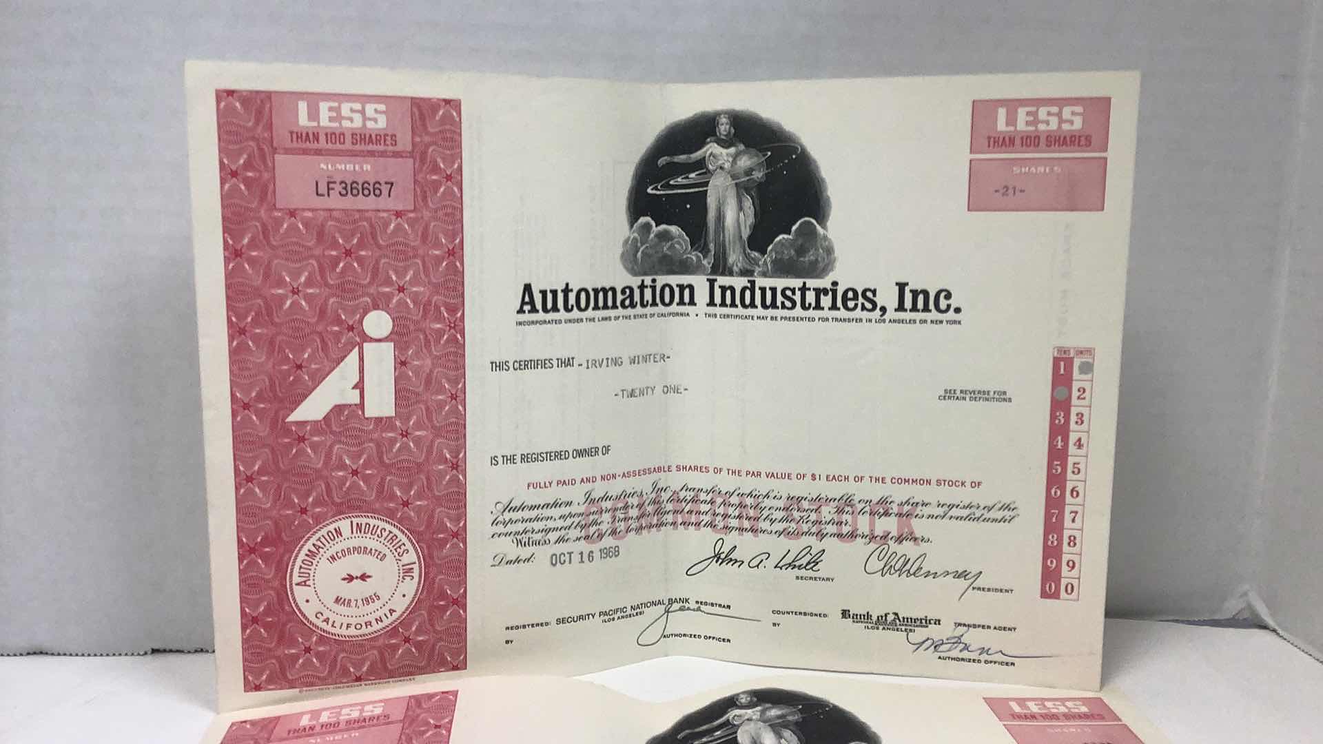 Photo 2 of 5 VINTAGE ASSORTED COMPANIES SHARES