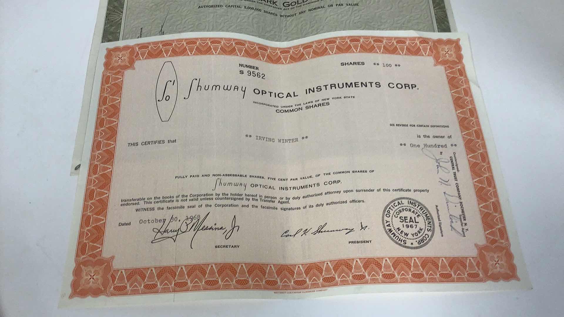 Photo 5 of 5 VINTAGE ASSORTED COMPANIES SHARES