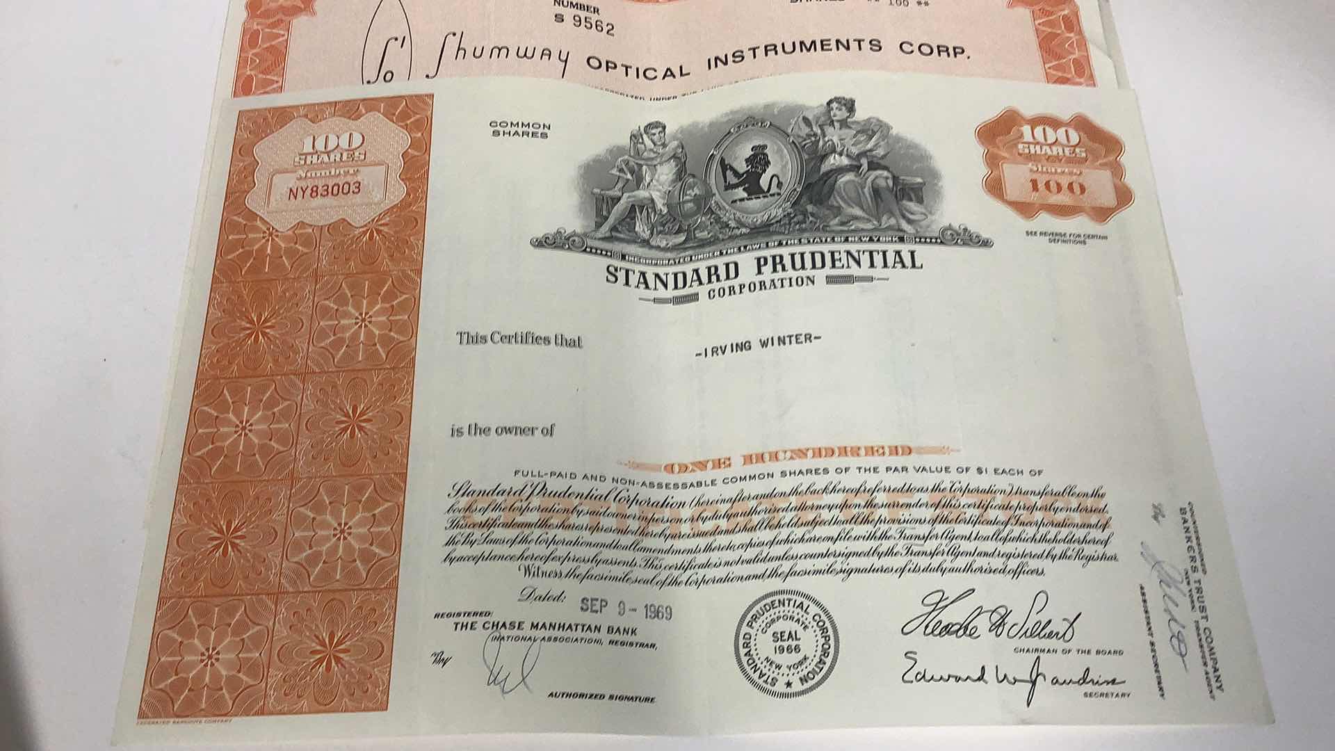 Photo 1 of 5 VINTAGE ASSORTED COMPANIES SHARES