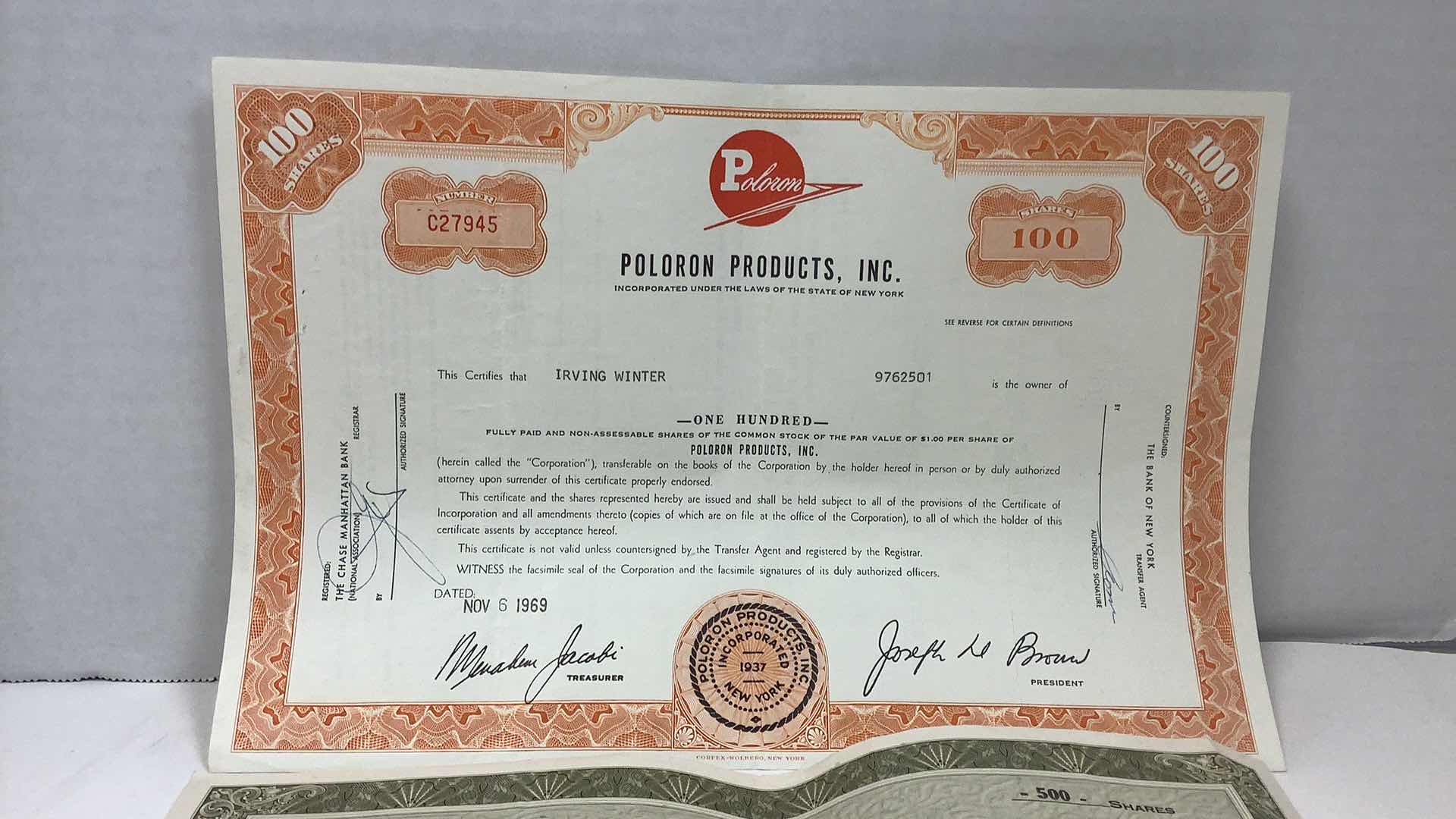 Photo 2 of 5 VINTAGE ASSORTED COMPANIES SHARES