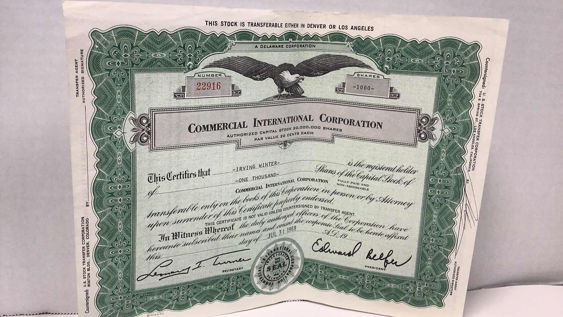 Photo 2 of 6 VINTAGE ASSORTED COMPANIES SHARES