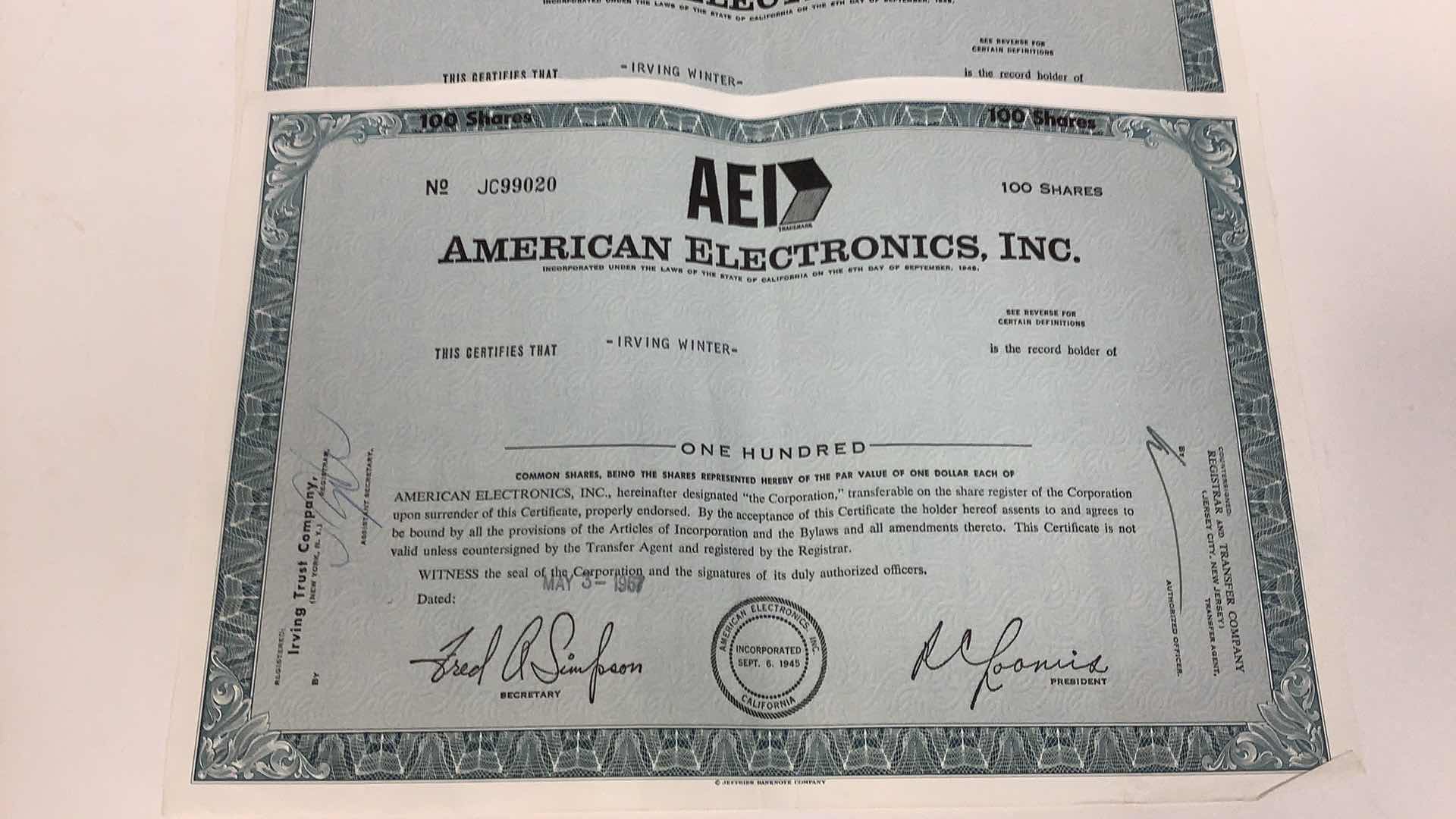 Photo 4 of 6 VINTAGE ASSORTED COMPANIES SHARES