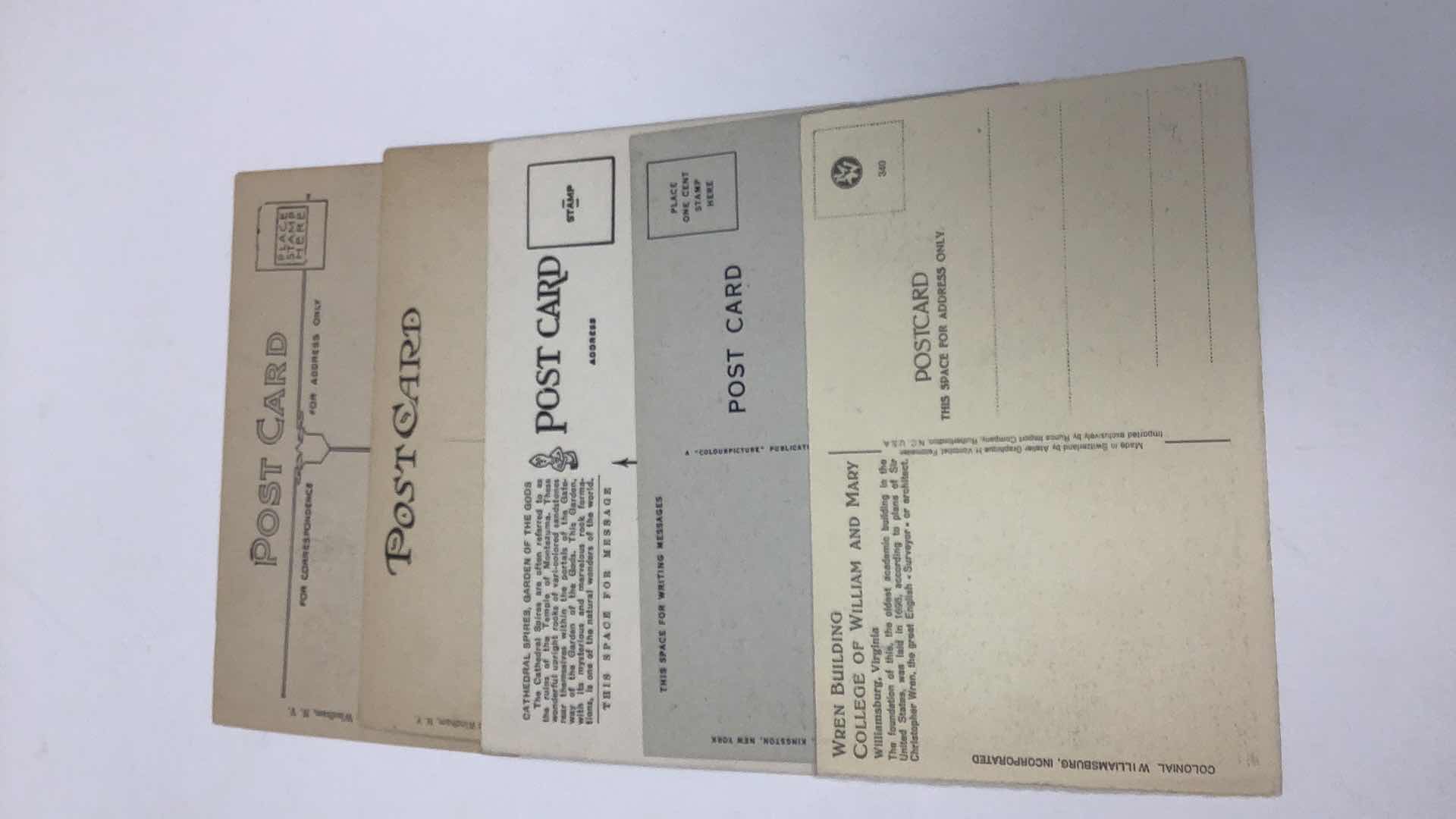 Photo 5 of 5 ASSORTED VINTAGE POSTCARDS