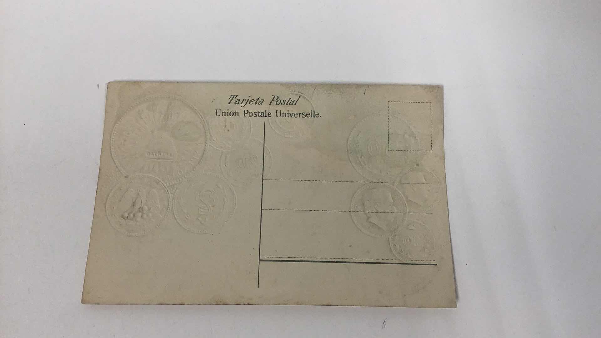 Photo 1 of 2 MEXICO COINS MONEZ VINTAGE POST CARDS