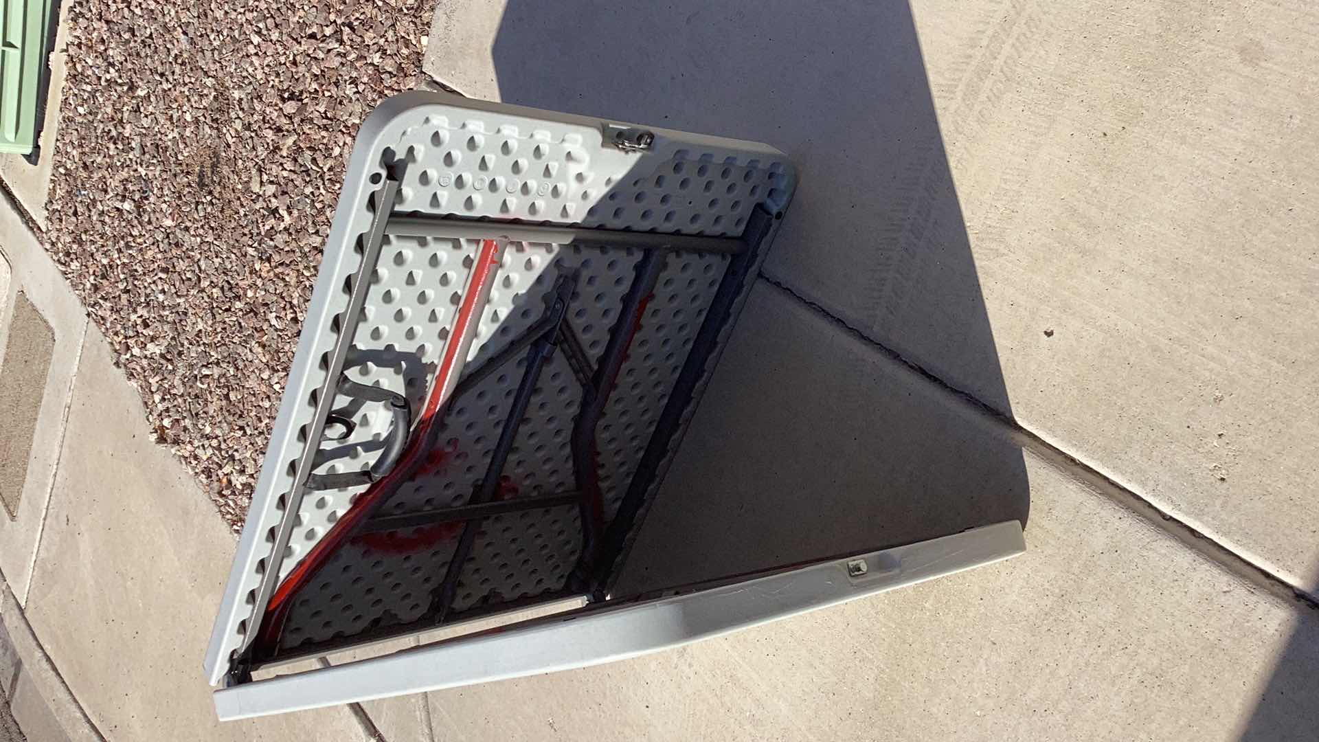 Photo 1 of 70” X 30” HEAVY DUTY 300 POUND LIMIT FOLDABLE TABLE