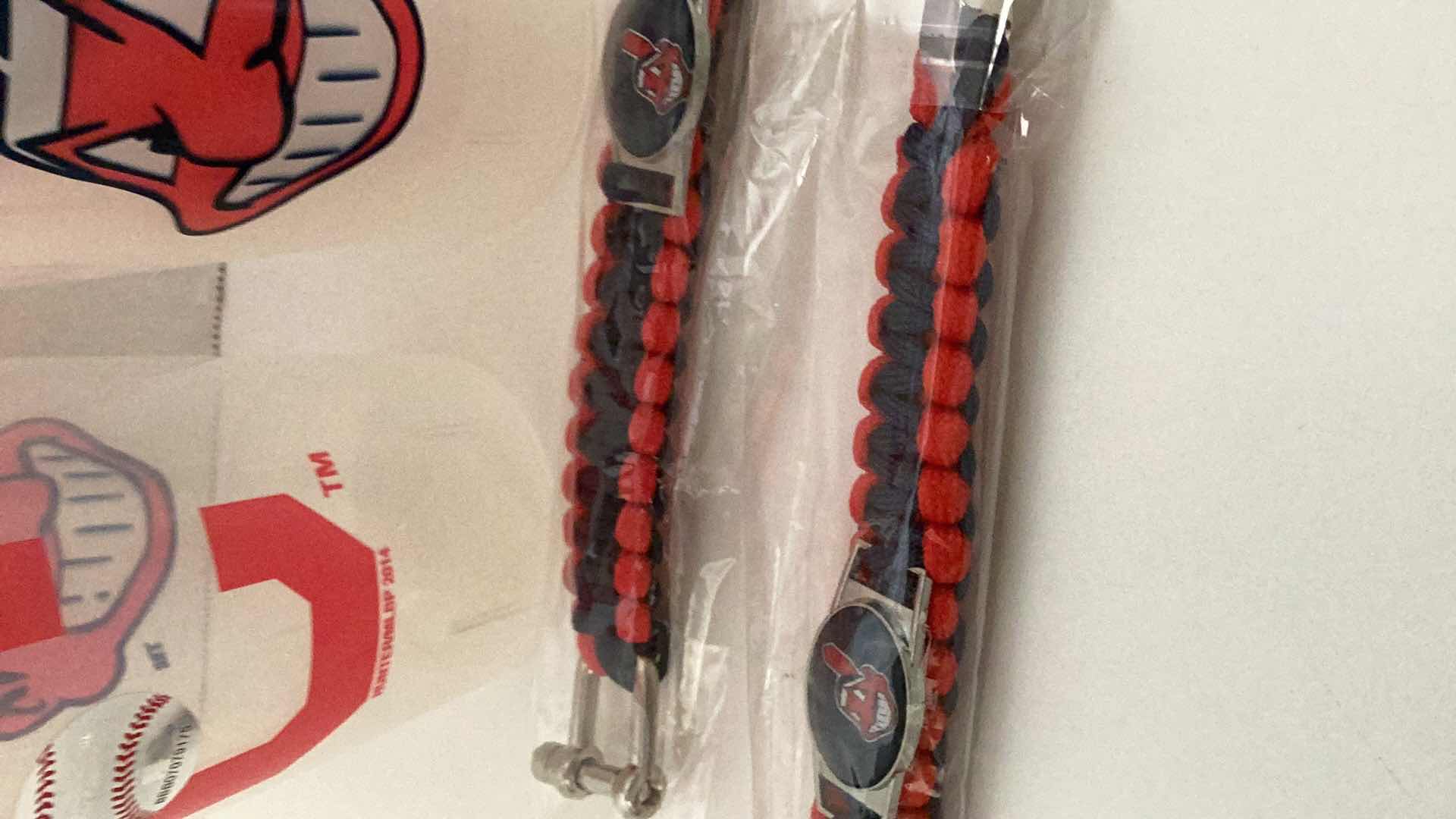 Photo 2 of BASEBALL CLEVELAND INDIANS CUPS AND BRACELETS