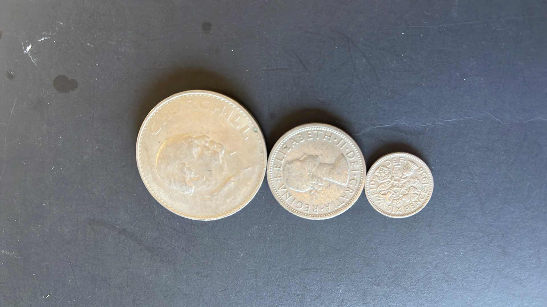 Photo 1 of ENGLAND SET OF 3 COINS