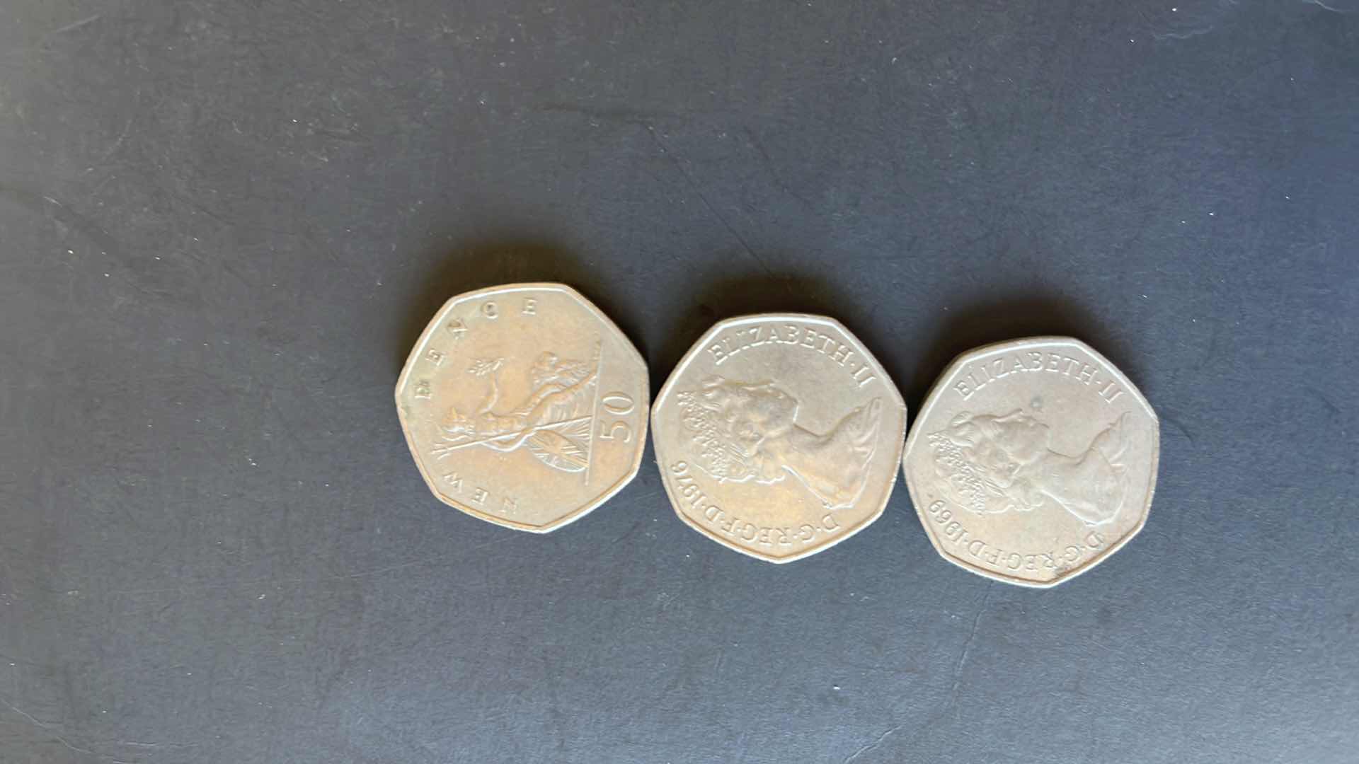 Photo 1 of ENGLAND SET OF 3 COINS
