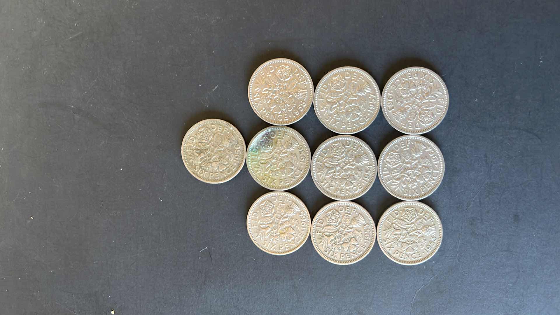 Photo 1 of ENGLAND SET OF 10 COINS