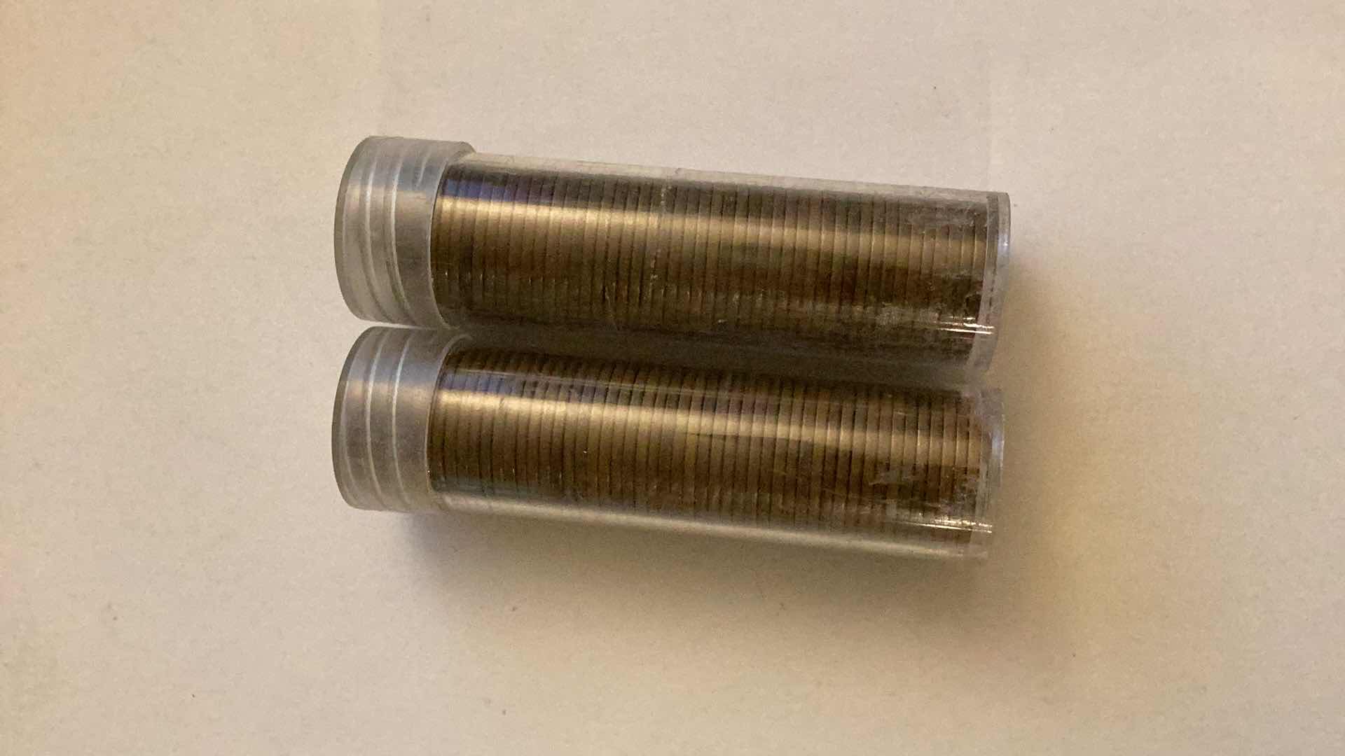 Photo 1 of 2 ROLLS OF UNITED STATES PENNIES 1935 VERY GOOD AND FINE