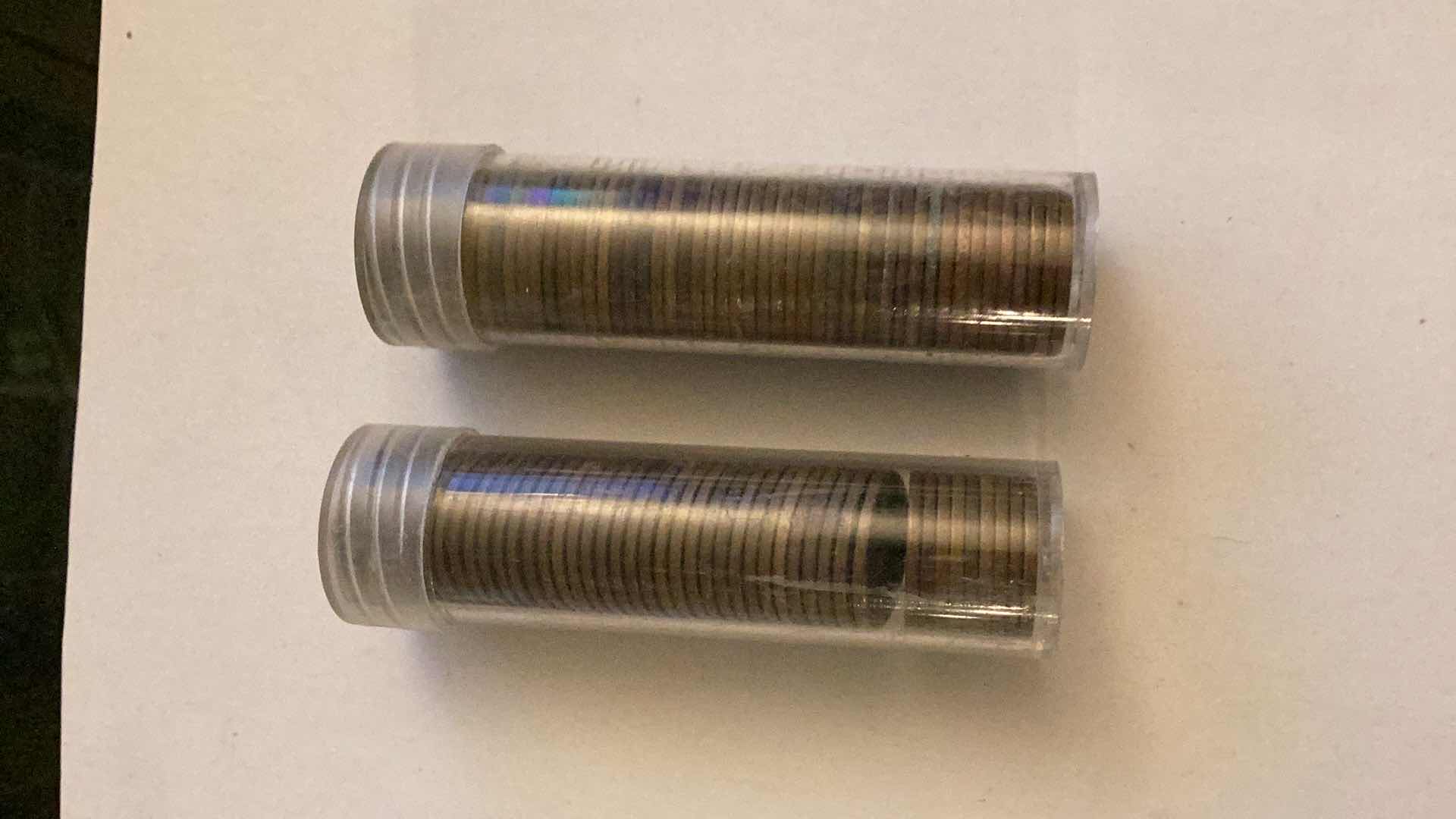 Photo 2 of 2 ROLLS OF UNITED STATES PENNIES 1937 VERY FINE