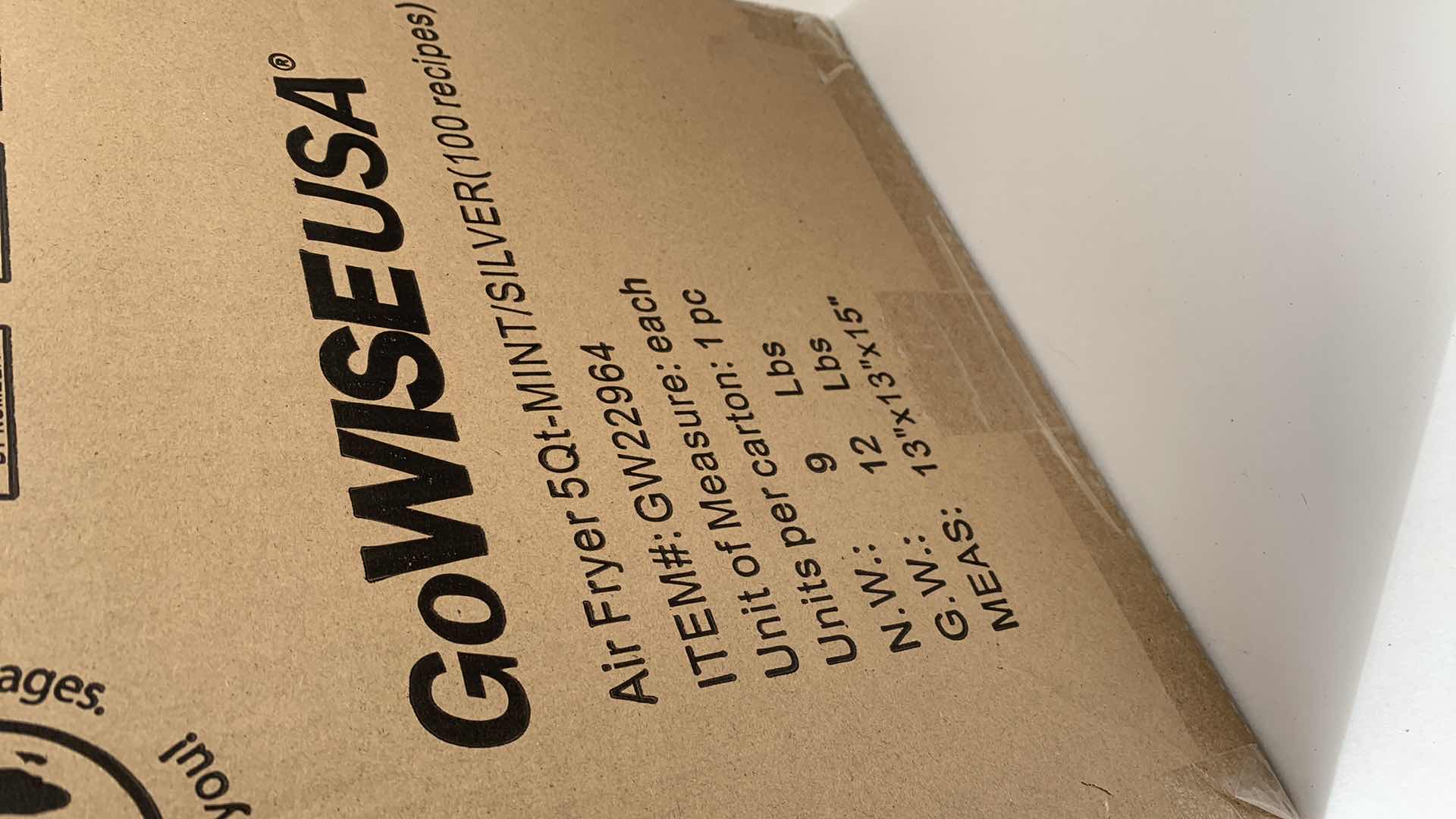 Photo 1 of GO WISE 5 QT. AIR FRYER FACTORY SEALED