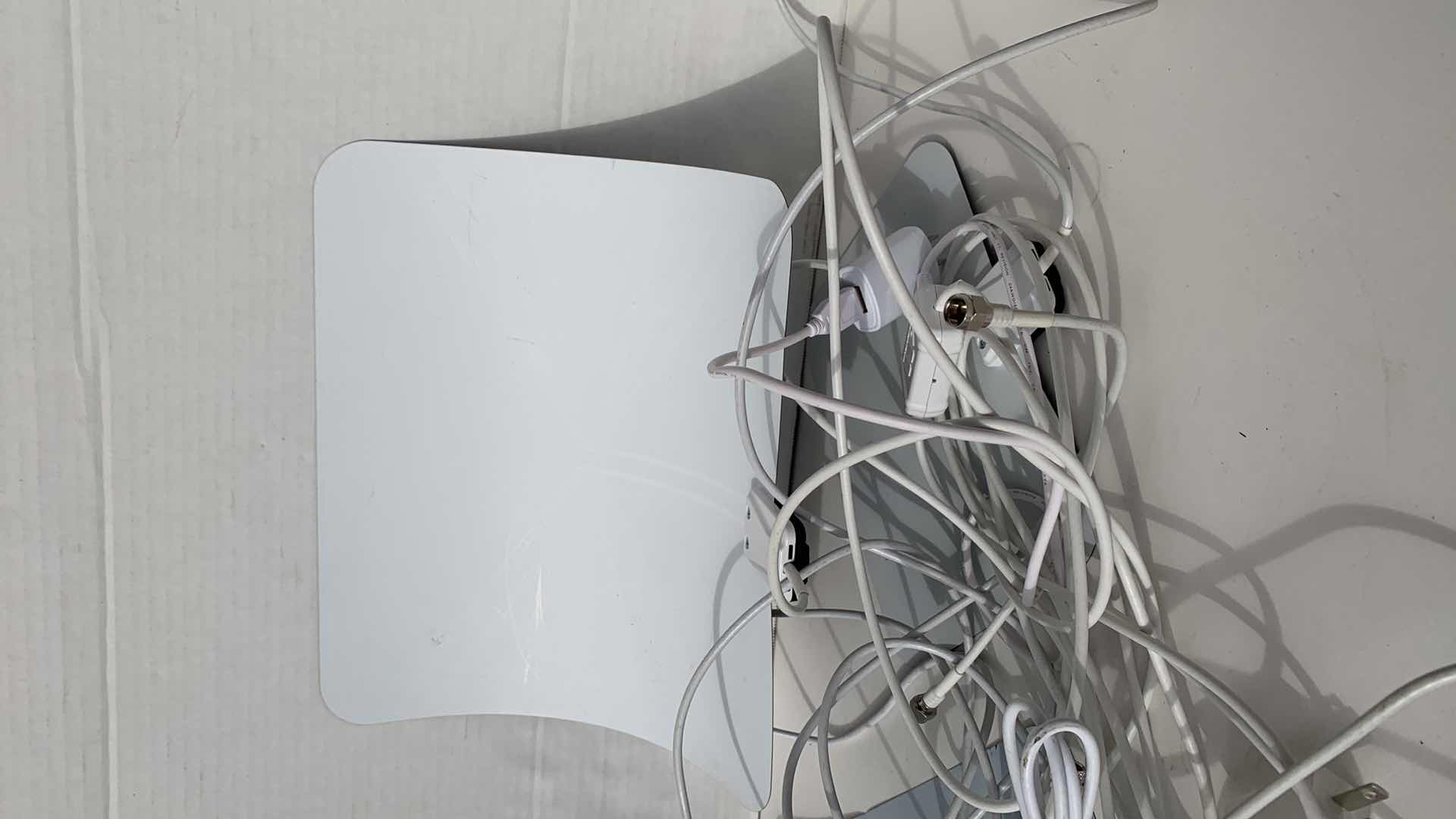 View 2 of TWO RCA ANT3ME INDOOR AMPLIFIED HDTV ANTENNAS, AND A SMALLER MODEL