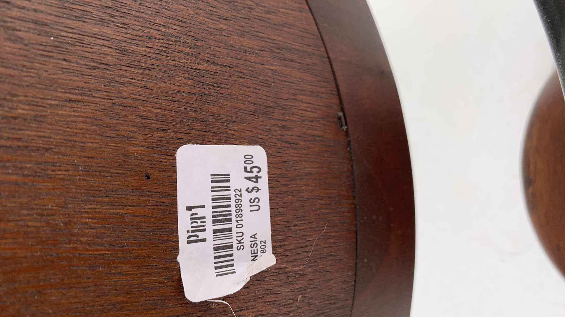 Photo 2 of PIER ONE WALNUT MIRROR 