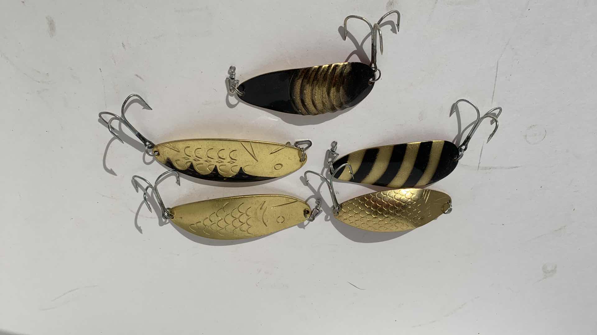 Photo 1 of FIVE VINTAGE RUSSIAN FISHING LURES