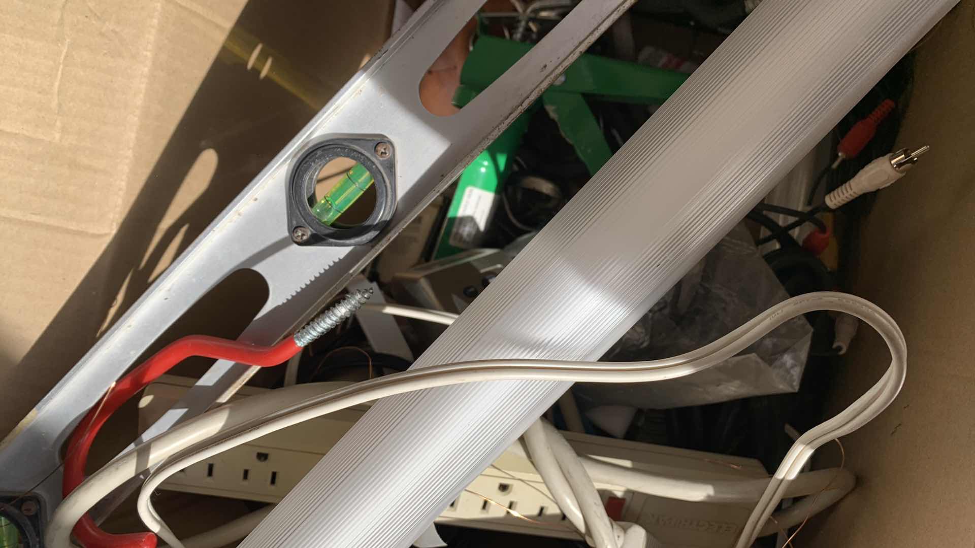 Photo 3 of BOX OF TOOLS AND ASSORTED GARAGE ITEMS